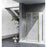 Elegant Melbourne Fixed Framed Shower Door 35X76, Brushed Gold
