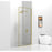 Elegant Melbourne Fixed Framed Shower Door 35X76, Brushed Gold