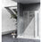 Elegant Melbourne Fixed Framed Shower Door 35X76, Brushed Nickel