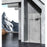 Elegant Melbourne Fixed Framed Shower Door 35X76, Brushed Nickel