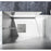 Elegant Melbourne Fixed Framed Shower Door 35X76, Brushed Nickel