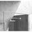Elegant Melbourne Fixed Framed Shower Door 35X76, Brushed Nickel
