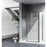 Elegant Melbourne Fixed Framed Shower Door 35X76, Matte Black