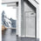 Elegant Melbourne Fixed Framed Shower Door 35X76, Matte Black