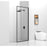 Elegant Melbourne Fixed Framed Shower Door 35X76, Matte Black