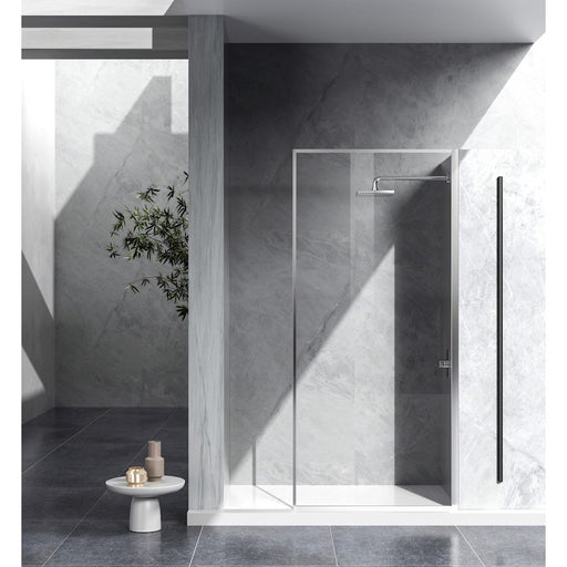 Elegant Melbourne Fixed Framed Shower Door 35X76, Chrome - SD188-3576PCH