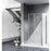 Elegant Melbourne Fixed Framed Shower Door 35X76, Chrome