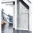 Elegant Melbourne Fixed Framed Shower Door 35X76, Chrome