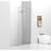 Elegant Melbourne Fixed Framed Shower Door 35X76, Chrome