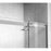Elegant Hamilton Semi-Frameless Shower Door 48X76, Nickel