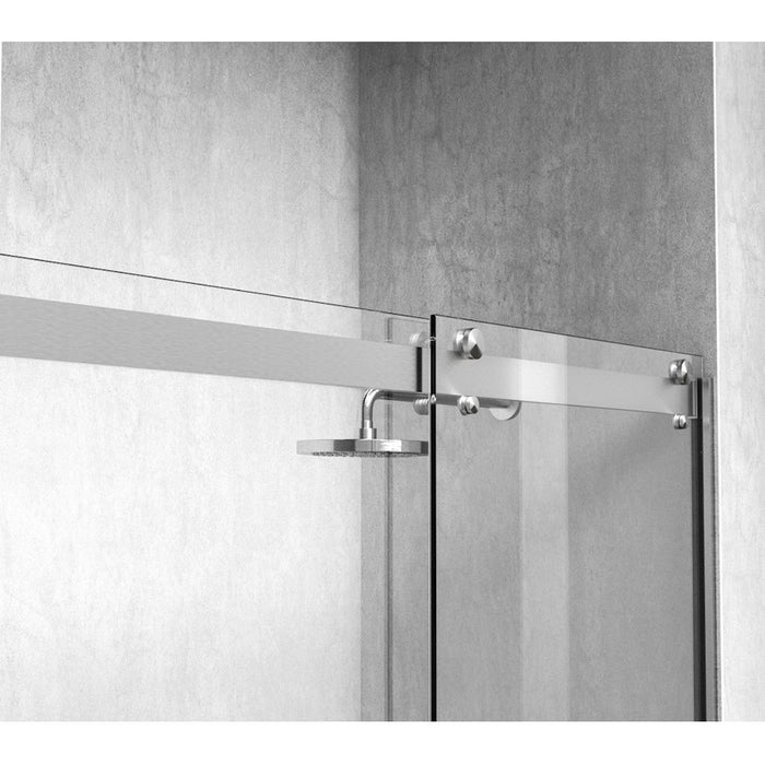 Elegant Hamilton Semi-Frameless Shower Door 48X76, Nickel