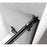 Elegant Hamilton Semi-Frameless Shower Door 48X76, Matte Black