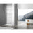 Elegant Hamilton Semi-Frameless Shower Door 48X76, Chrome