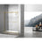 Elegant Hamilton Semi-Frameless Shower Door 60X76, Brushed Gold