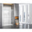 Elegant Hamilton Semi-Frameless Shower Door 60X76, Nickel