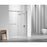 Elegant Hamilton Semi-Frameless Shower Door 60X76, Nickel