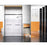 Elegant Hamilton Semi-Frameless Shower Door 60X76, Matte Black - SD202-6076MBK
