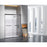 Elegant Hamilton Semi-Frameless Shower Door 60X76, Matte Black