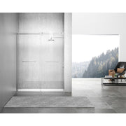 Elegant Hamilton Semi-Frameless Shower Door 60X76, Chrome - SD202-6076PCH