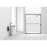 Elegant Parker Semi-Frameless Shower Door 60X72, Brushed Nickel - SD208-6072BNK