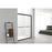 Elegant Parker Semi-Frameless Shower Door 60X72, Brushed Nickel