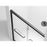 Elegant Parker Semi-Frameless Shower Door 60X72, Brushed Nickel