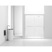 Elegant Parker Semi-Frameless Shower Door 60X72, Matte Black - SD208-6072MBK