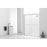 Elegant Parker Semi-Frameless Shower Door 60X72, Matte Black