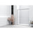 Elegant Parker Semi-Frameless Shower Door 60X72, Matte Black