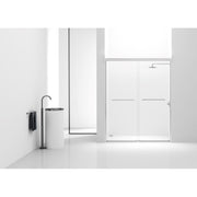 Elegant Parker Semi-Frameless Shower Door 60X72, Polished Chrome - SD208-6072PCH