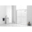 Elegant Parker Semi-Frameless Shower Door 60X72, Polished Chrome