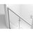 Elegant Parker Semi-Frameless Shower Door 60X72, Polished Chrome