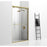 Elegant Warren Semi-Frameless Shower Door 48X76, Brushed Gold