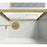 Elegant Warren Semi-Frameless Shower Door 48X76, Brushed Gold