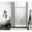 Elegant Warren Semi-Frameless Shower Door 48X76, Brushed Nickel - SD303-4876BNK