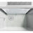 Elegant Warren Semi-Frameless Shower Door 48X76, Brushed Nickel