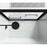Elegant Warren Semi-Frameless Shower Door 48X76, Matte Black