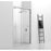 Elegant Warren Semi-Frameless Shower Door 48X76, Polished Chrome