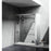 Elegant Warren Semi-Frameless Shower Door 60X76, Brushed Nickel