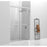 Elegant Warren Semi-Frameless Shower Door 60X76, Polished Chrome