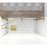 Elegant Carson Semi-Frameless Hinged Shower Door 48X72, Gold