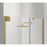 Elegant Carson Semi-Frameless Hinged Shower Door 48X72, Gold