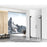 Elegant Carson Semi-Frameless Hinged Shower Door 48X72, Black