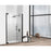 Elegant Carson Semi-Frameless Hinged Shower Door 48X72, Black