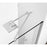 Elegant Carson Semi-Frameless Hinged Shower Door 48X72, Chrome