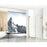 Elegant Carson Semi-Frameless Hinged Shower Door 60X72, Gold