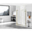 Elegant Carson Semi-Frameless Hinged Shower Door 60X72, Gold