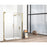 Elegant Carson Semi-Frameless Hinged Shower Door 60X72, Gold