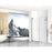 Elegant Carson Semi-Frameless Hinged Shower Door 60X72, Nickel