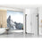 Elegant Carson Semi-Frameless Hinged Shower Door 60X72, Black